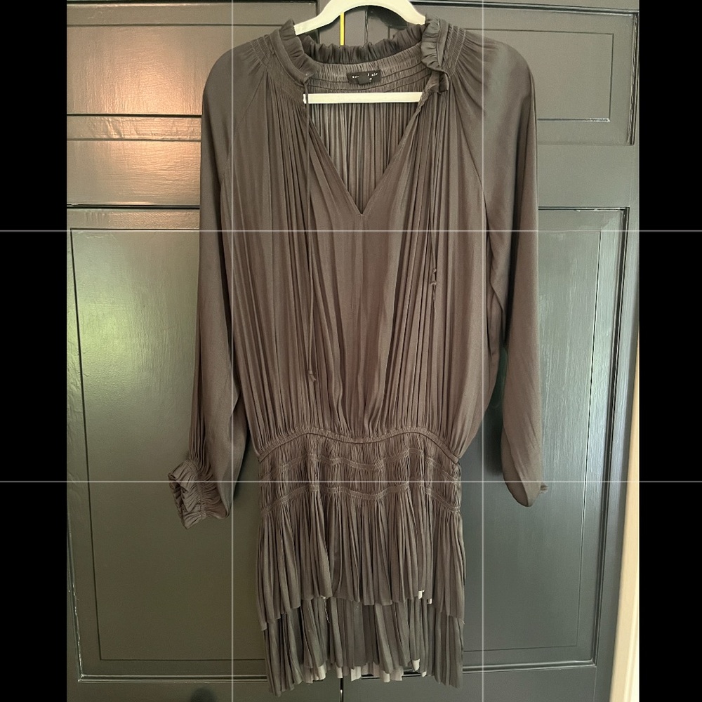 Current Air long sleeve grey mini dress